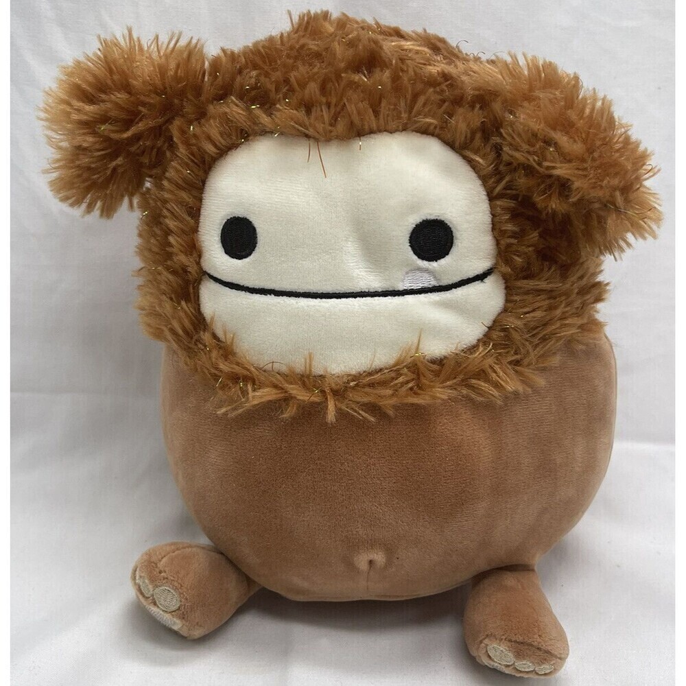 Squishmallow Benny the Bigfoot with Gold Tinsel Hair 7.5” Plush Stuffed Animal